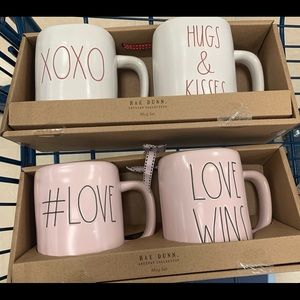 Rae Dunn valentines mug sets
